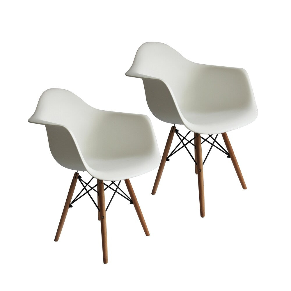 Porthos Home Eban Modern Dining Chairs Polypropylene PP Beech