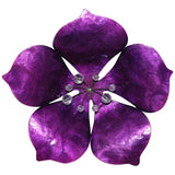 Eangee Flower 11" High Purple Capiz Shell Wall Decor