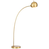 Possini Euro Ardeno Brass Finish Modern Arc Floor Lamp