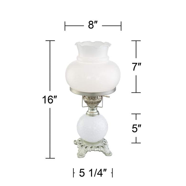 Milk Glass Hurricane Lamps — Barrington Resale