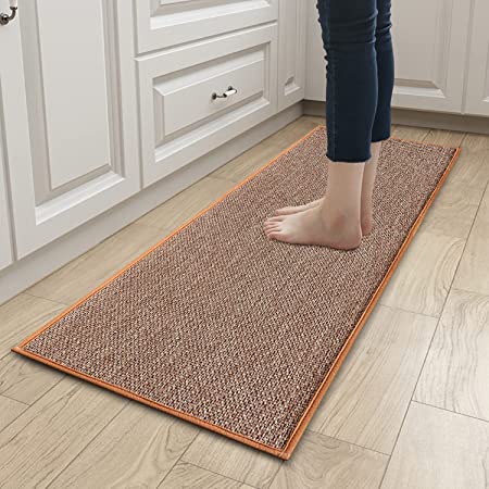 Twill Kitchen Mat Kitchen Rugs Set of 2 Kitchen Rugs and Mats Non Skid  Washable