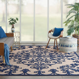 Aloha Modern Medallion Scroll Indoor / Outdoor Area Rug