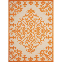 Aloha Modern Medallion Scroll Indoor / Outdoor Area Rug