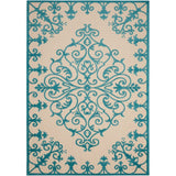 Aloha Modern Medallion Scroll Indoor / Outdoor Area Rug