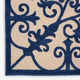 Aloha Modern Medallion Scroll Indoor / Outdoor Area Rug