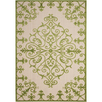 Aloha Modern Medallion Scroll Indoor / Outdoor Area Rug