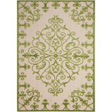 Aloha Modern Medallion Scroll Indoor / Outdoor Area Rug