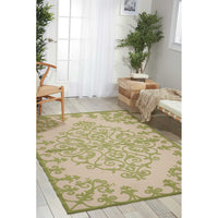 Aloha Modern Medallion Scroll Indoor / Outdoor Area Rug