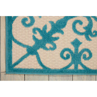 Aloha Modern Medallion Scroll Indoor / Outdoor Area Rug