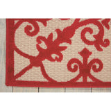 Aloha Modern Medallion Scroll Indoor / Outdoor Area Rug